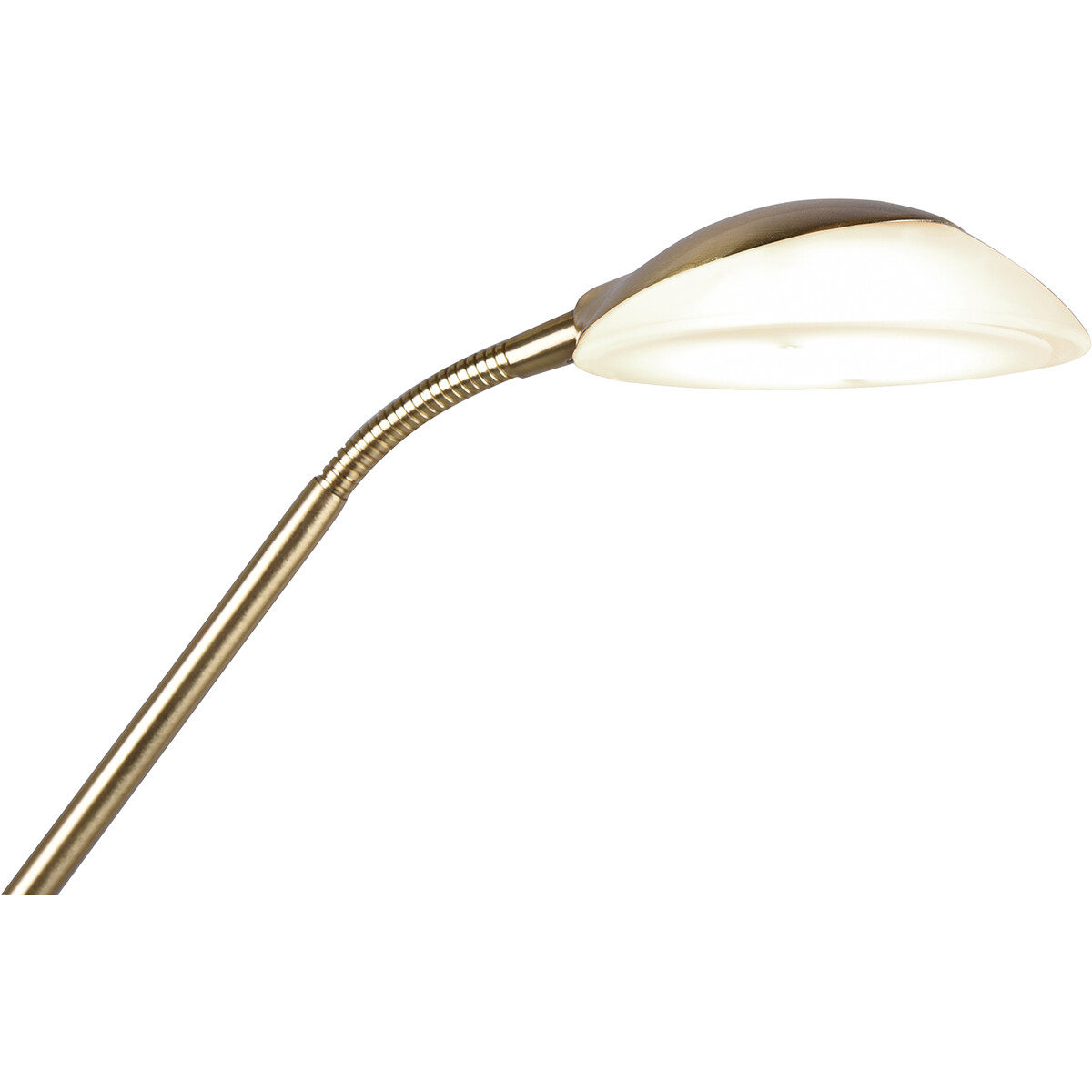 Lampadaire LED - Trion Orsan - 31W - Blanc Chaud 3000K - Dimmable - Rond - Mat Or - Aluminium