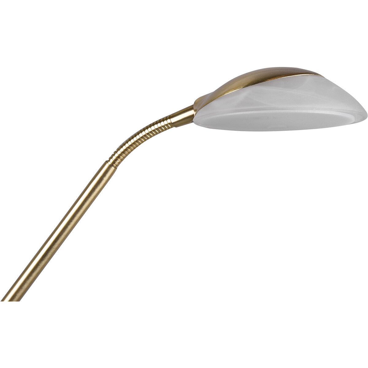 Lampadaire LED - Trion Orsan - 31W - Blanc Chaud 3000K - Dimmable - Rond - Mat Or - Aluminium