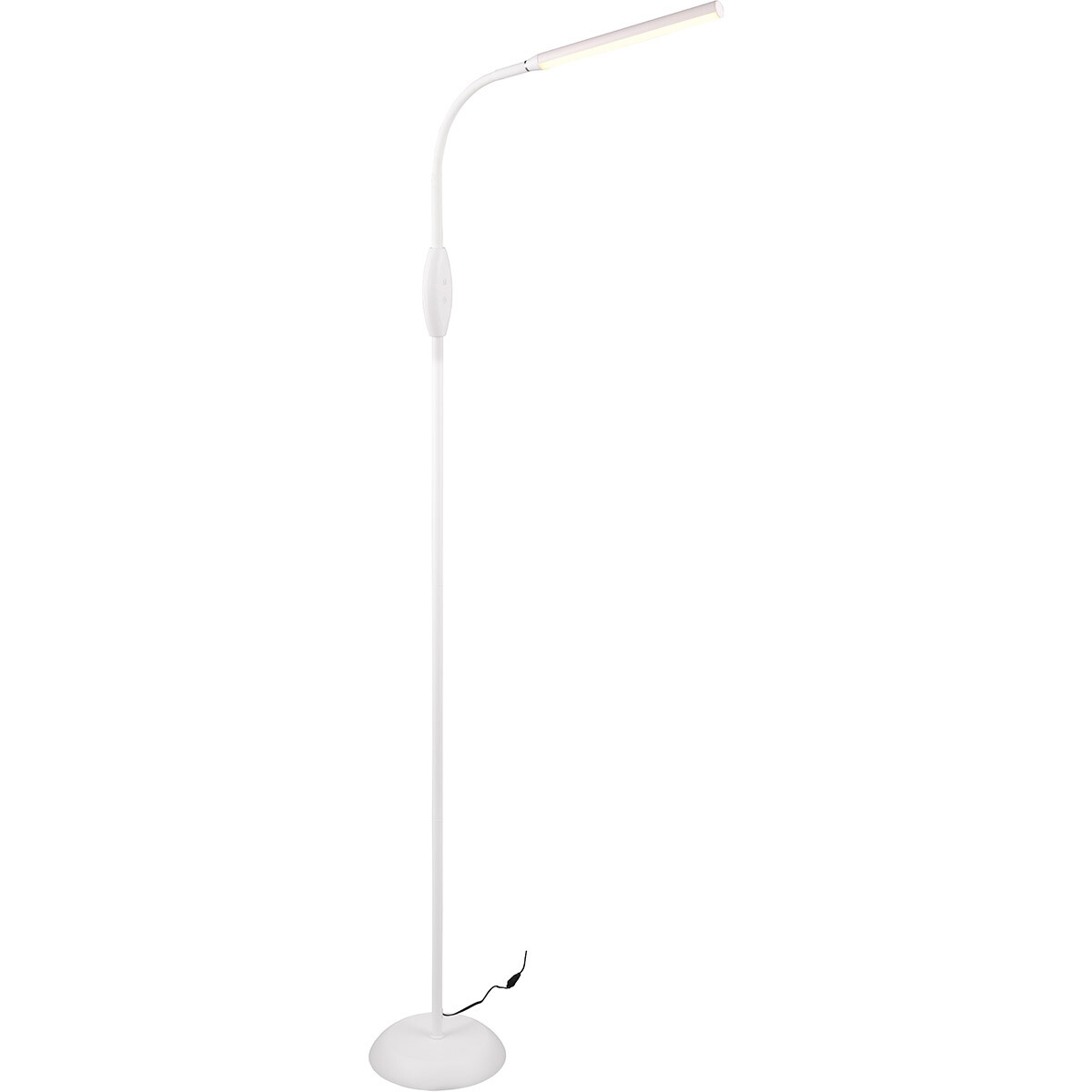 LED Lampadaire - Trion Root - 5W - Couleur Ajustable - Interrupteur Tactile - Blanc - Plastique