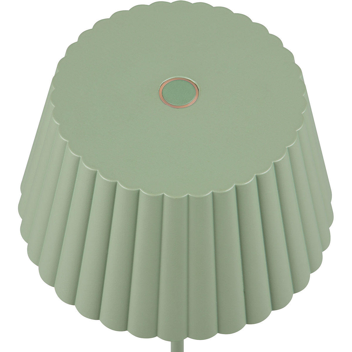 LED Lampadaire - Trion Uraz - 1.5W - Blanc Chaud 3000K - Étanche IP44 - USB Rechargeable - Rond - Vert Pistache - Métal