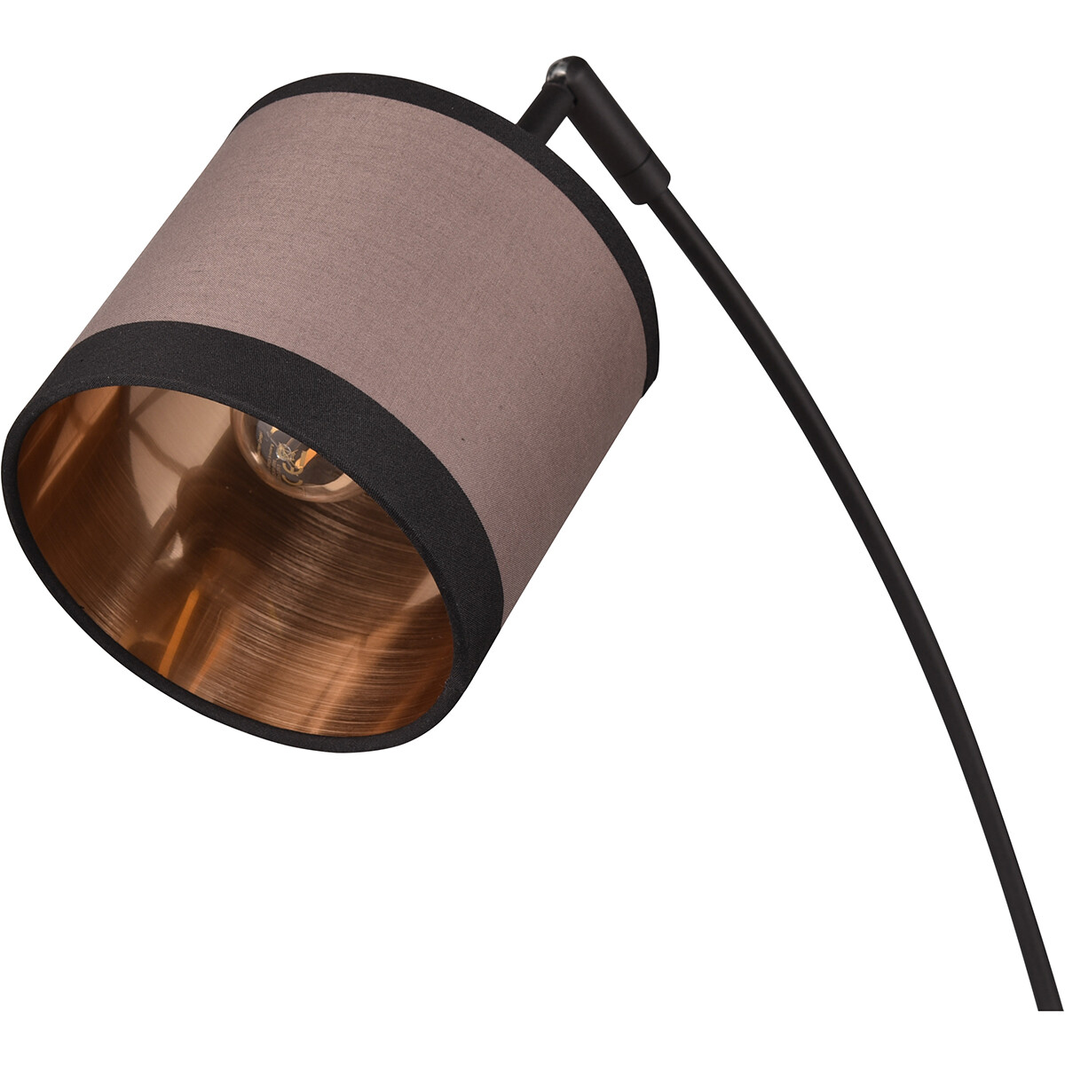 Lampadaire LED - Trion Vamos - Douille E14 - 3-lumières - Rond - Mat Noir - Métal