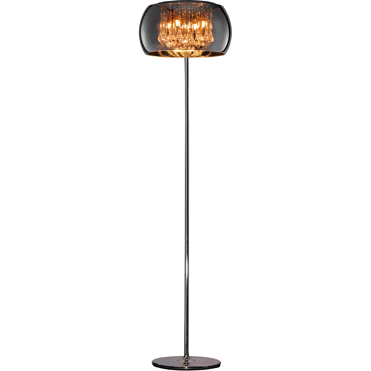 Lampadaire LED - Trion Vapiro - Douille G9 - Rond - Mat Chrome - Aluminium