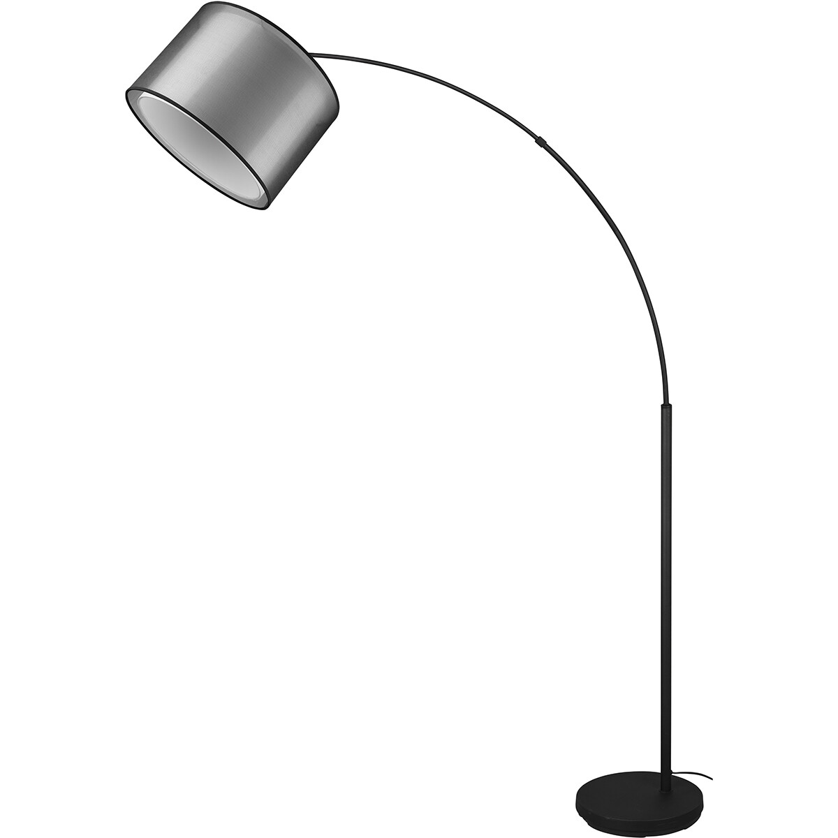 Lampadaire LED - Éclairage de sol - Trion Bidon - Douille E27 - 1-lumière - Rond - Mat Noir - Aluminium - Jusqu'à 10W