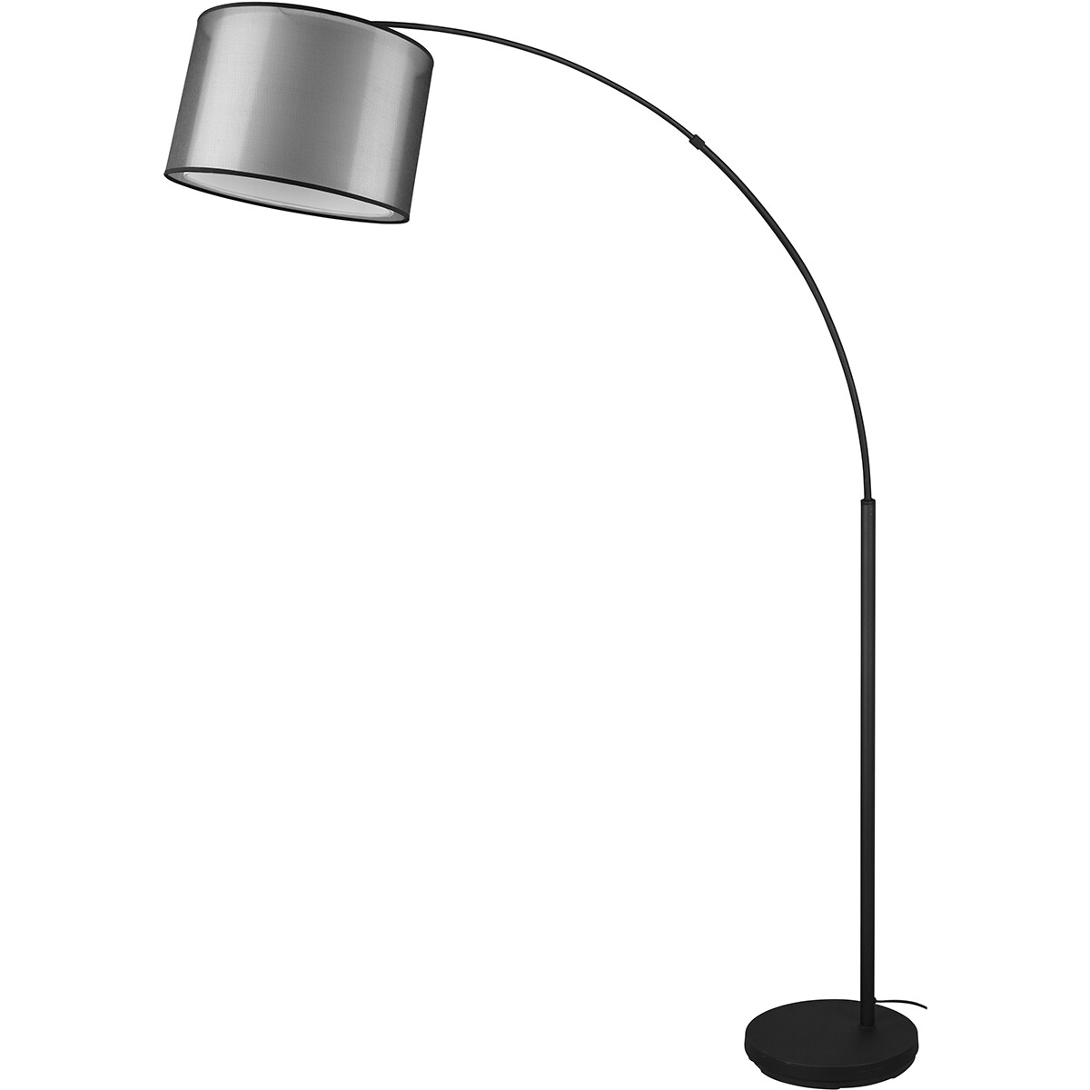 Lampadaire LED - Éclairage de sol - Trion Bidon - Douille E27 - 1-lumière - Rond - Mat Noir - Aluminium - Jusqu'à 10W