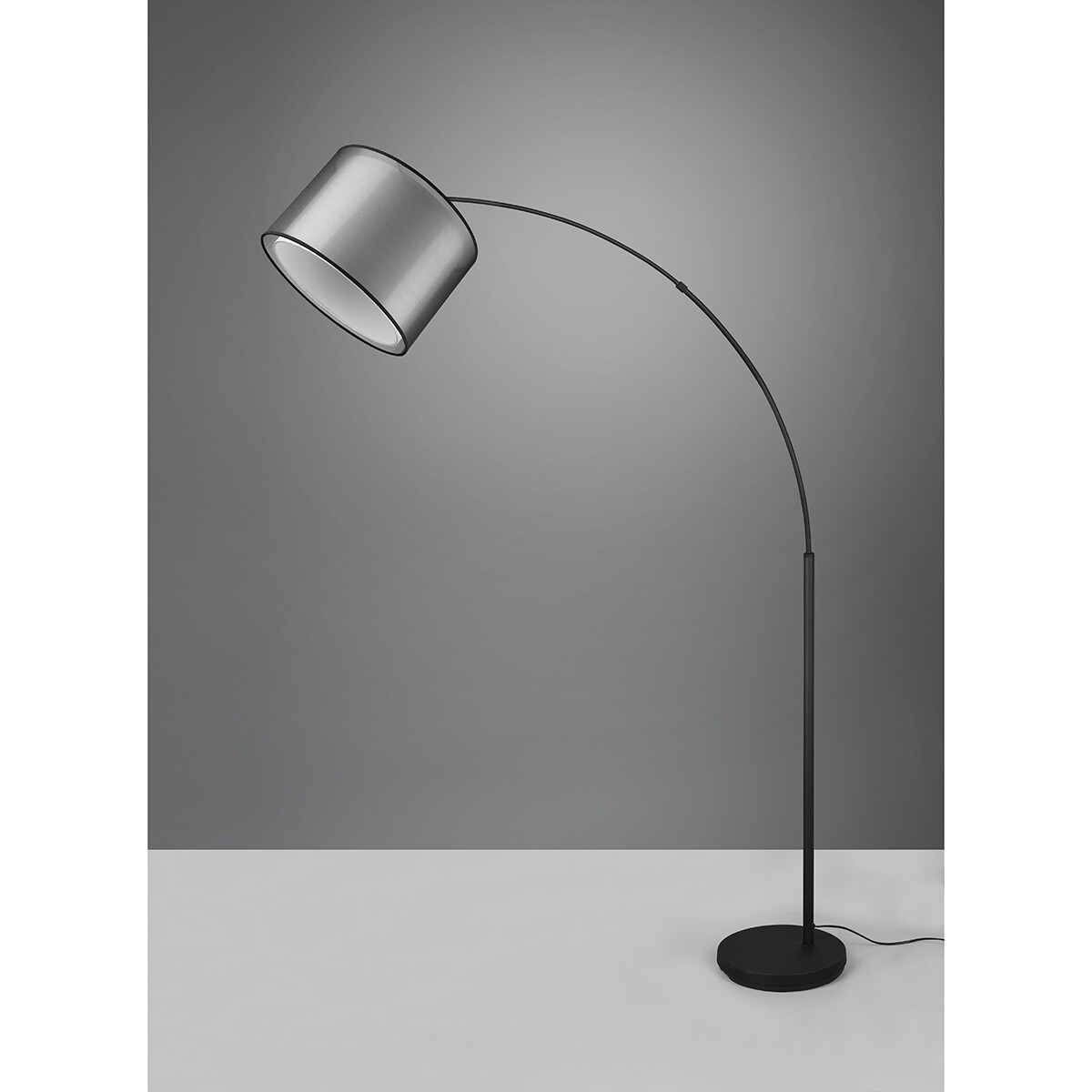 Lampadaire LED - Éclairage de sol - Trion Bidon - Douille E27 - 1-lumière - Rond - Mat Noir - Aluminium - Jusqu'à 10W