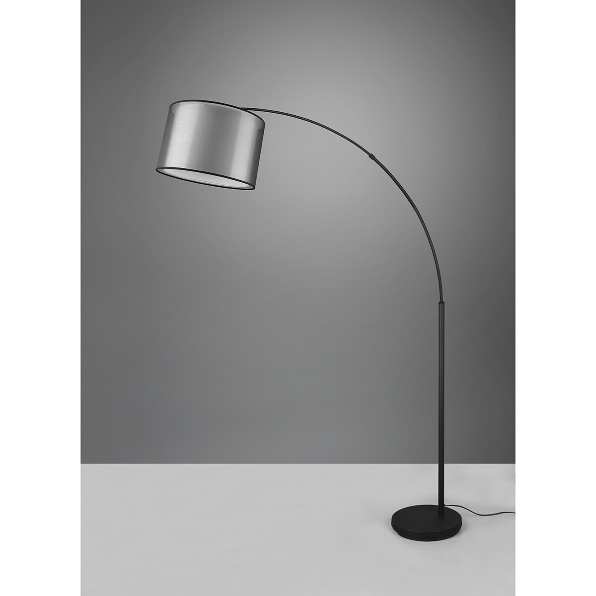 Lampadaire LED - Éclairage de sol - Trion Bidon - Douille E27 - 1-lumière - Rond - Mat Noir - Aluminium - Jusqu'à 10W