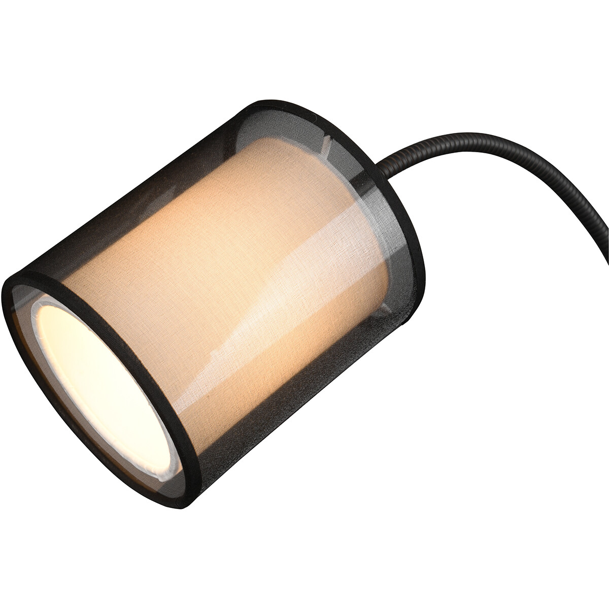 Lampadaire LED - Éclairage de sol - Trion Bidon - Douille E27 - 1-lumière - Rond - Mat Noir - Aluminium - Jusqu'à 60W