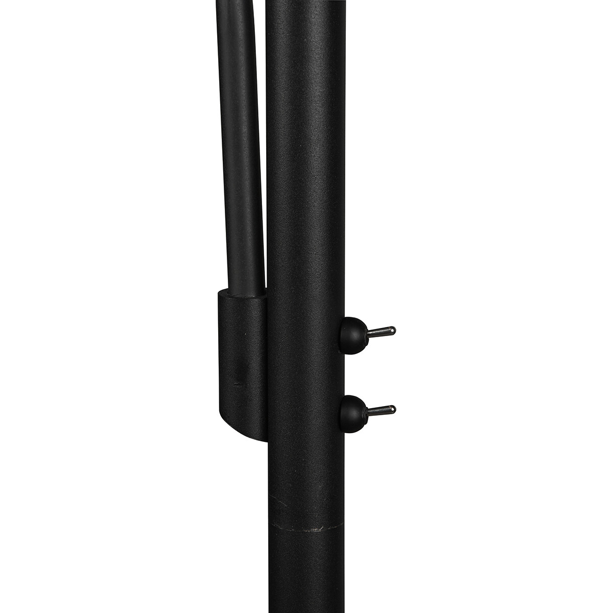 Lampadaire LED - Éclairage de sol - Trion Bidon - Douille E27 - 1-lumière - Rond - Mat Noir - Aluminium - Jusqu'à 60W