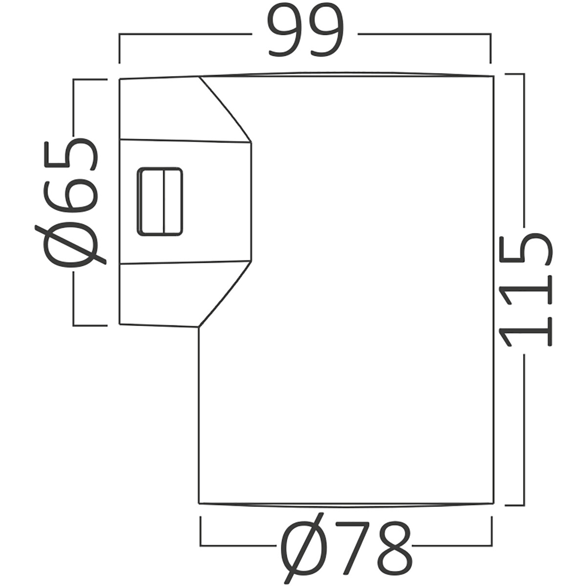 LED Applique Murale - Brinton Victa - Bas - 9W 900lm - Blanc Neutre 4000K - Extérieur et Intérieur - Étanche IP65 - Rond - Blanc