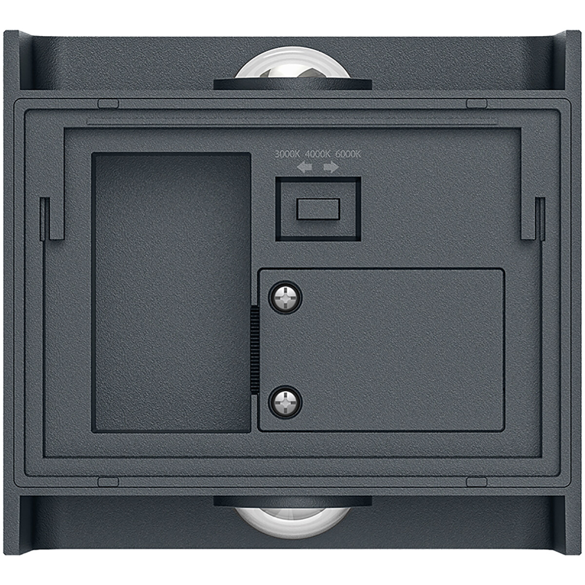 LED Applique Murale - Brinton Victo - Haut & Bas - 2W 180lm - Température de Lumière CCT Ajustable - Extérieur et Intérieur - Étanche IP65 - Rectangulaire - Anthracite