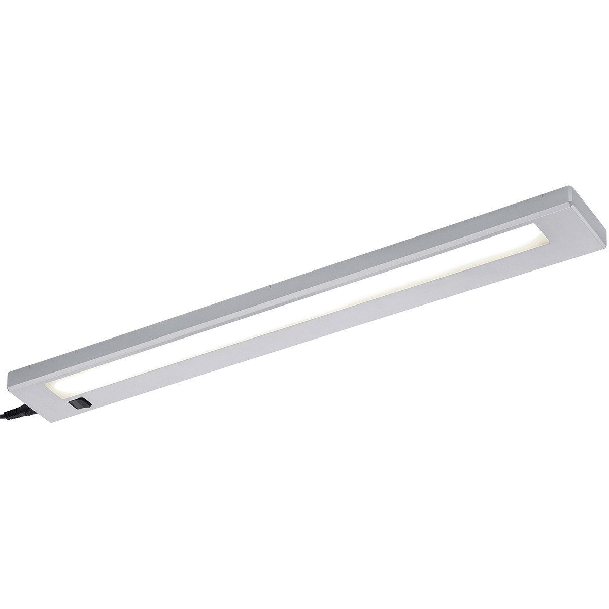 Éclairage sous placard de cuisine LED - Trion Alyna - 7W - Connectable - Blanc Chaud 3000K - Rectangle - Mat Titane