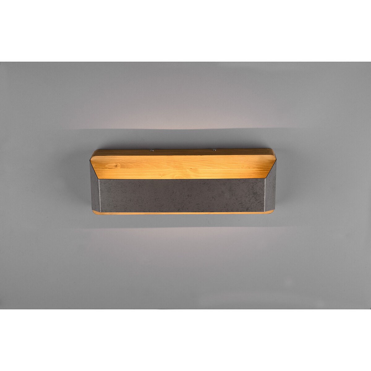 Applique Murale LED - Trion Arbon Up and Down - 13.5W - Blanc Chaud 3000K - Dimmable - Rectangle - Nickel Antique - Aluminium