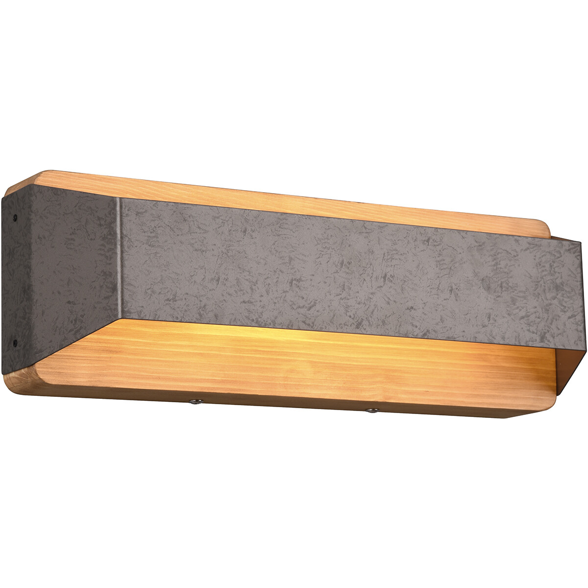 Applique Murale LED - Trion Arbon Up and Down - 13.5W - Blanc Chaud 3000K - Dimmable - Rectangle - Nickel Antique - Aluminium