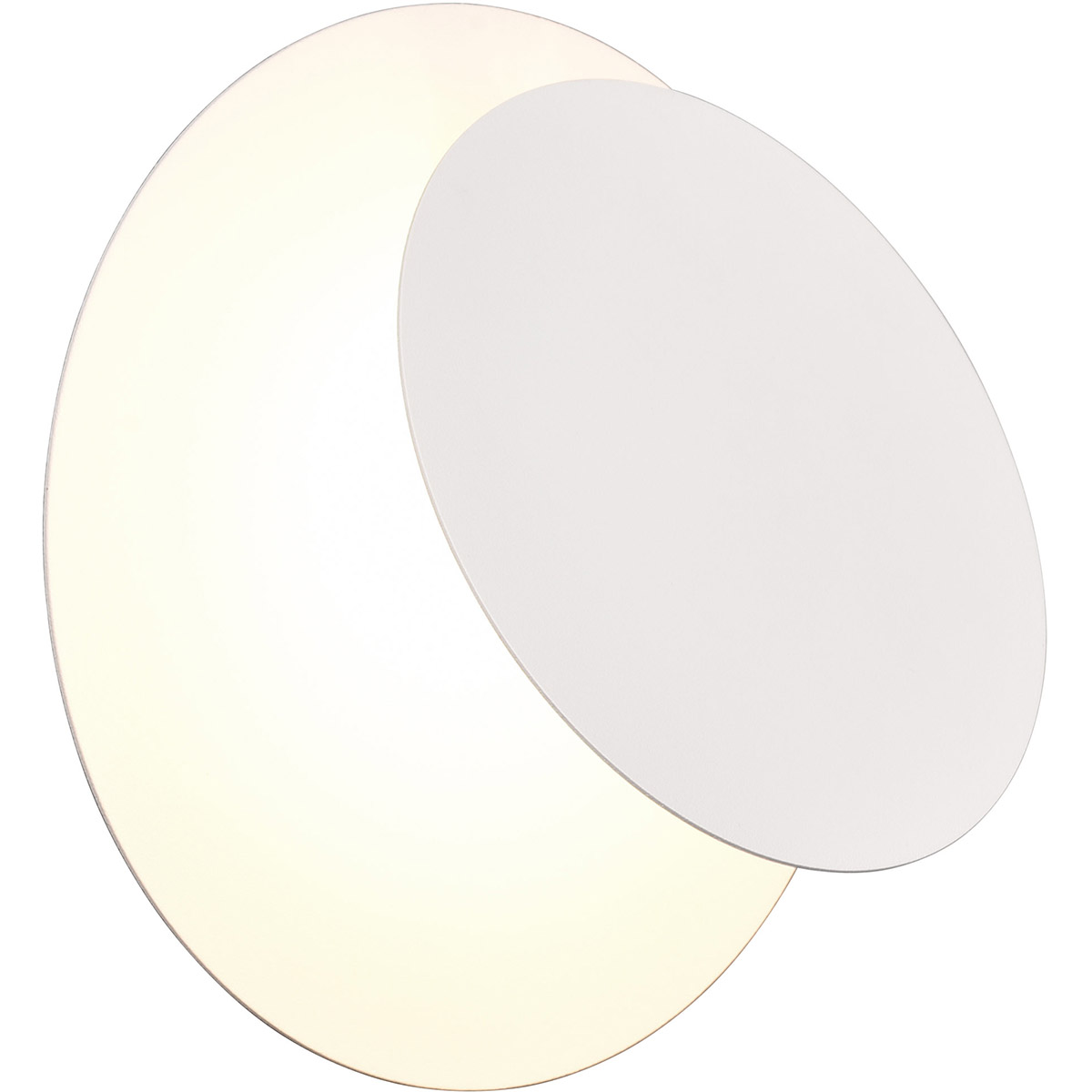 LED Applique - Trion Marina - 6W - Blanc Chaud 3000K - Rond - Blanc Mat - Métal