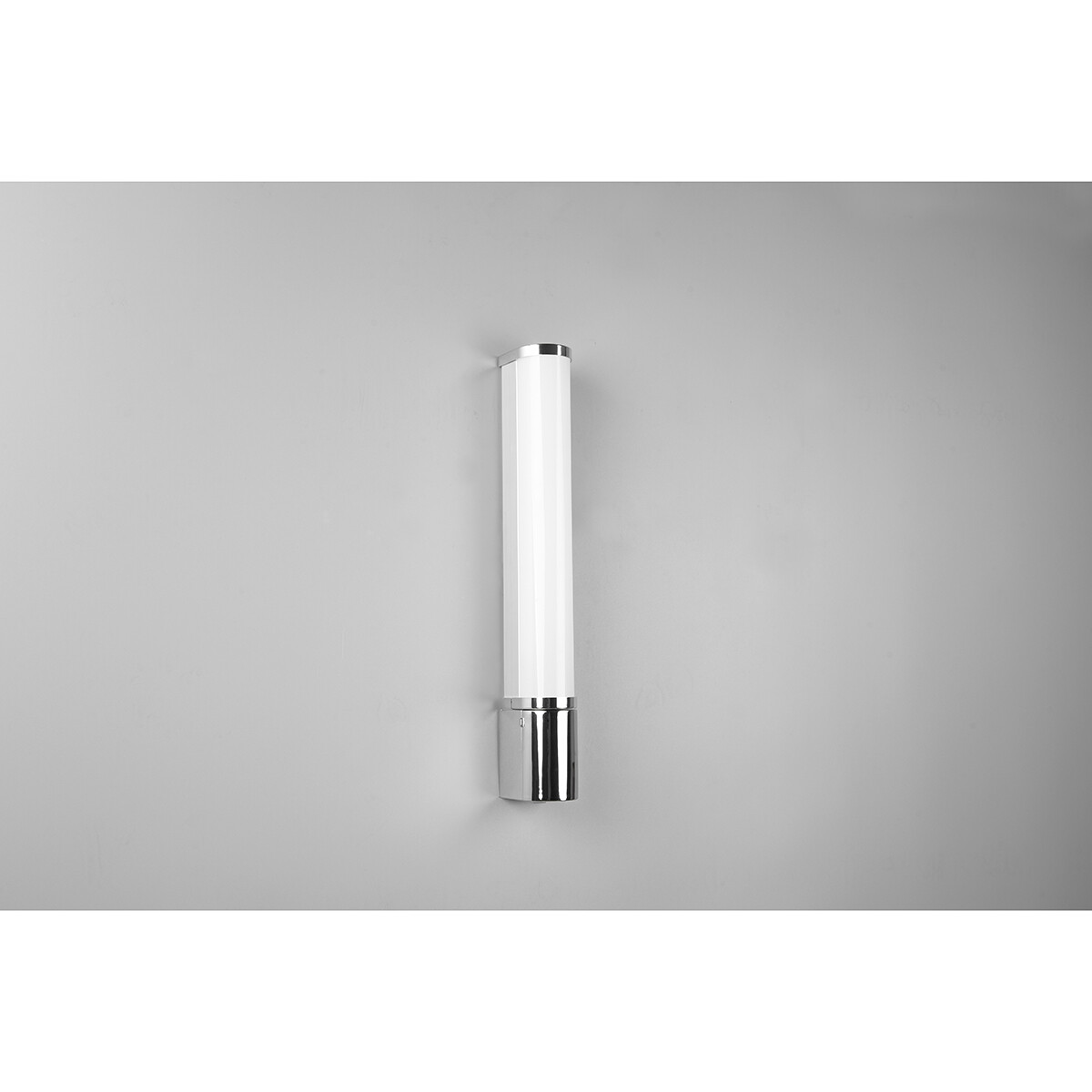 Applique Murale LED - Trion Pilana - 8W - Blanc Chaud 3000K - Étanche aux Éclaboussures IP44 - Rond - Chrome Brillant - Plastique