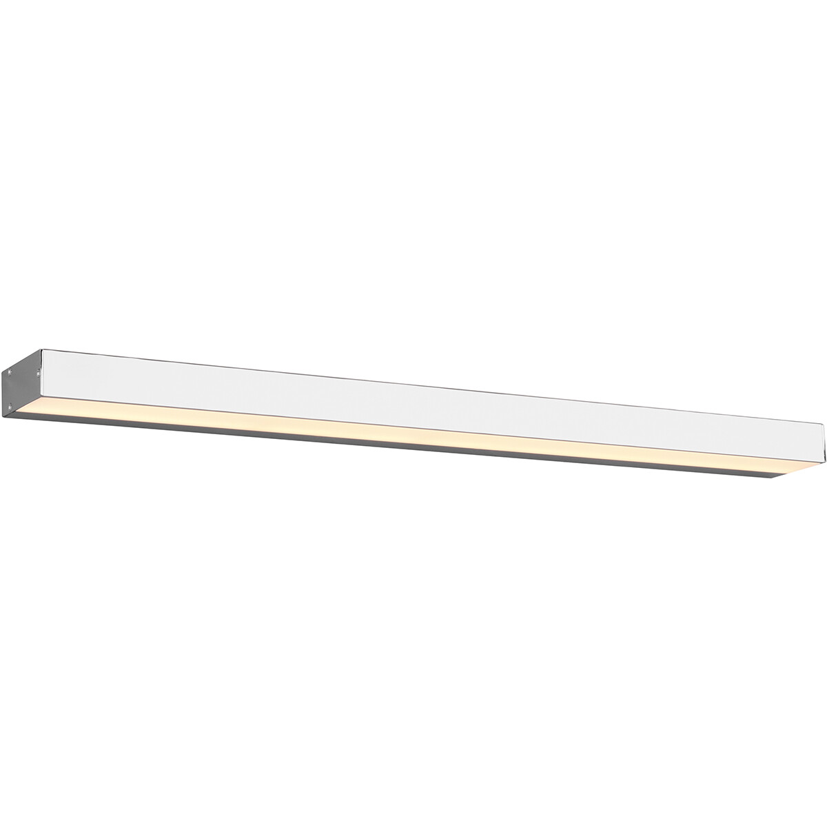 Applique Murale LED - Trion Rolan - Haut et Bas - 13W - Blanc Chaud 3000K - Rectangle - Mat Chrome - Aluminium