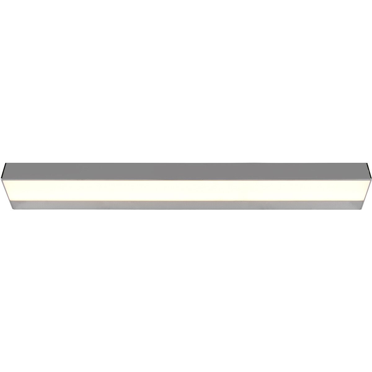 Applique Murale LED - Trion Rolan - Haut et Bas - 8W - Blanc Chaud 3000K - Rectangle - Mat Chrome - Aluminium