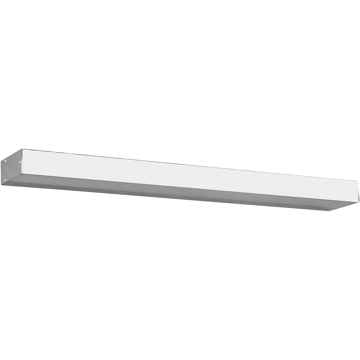 Applique Murale LED - Trion Rolan - Haut et Bas - 8W - Blanc Chaud 3000K - Rectangle - Mat Chrome - Aluminium