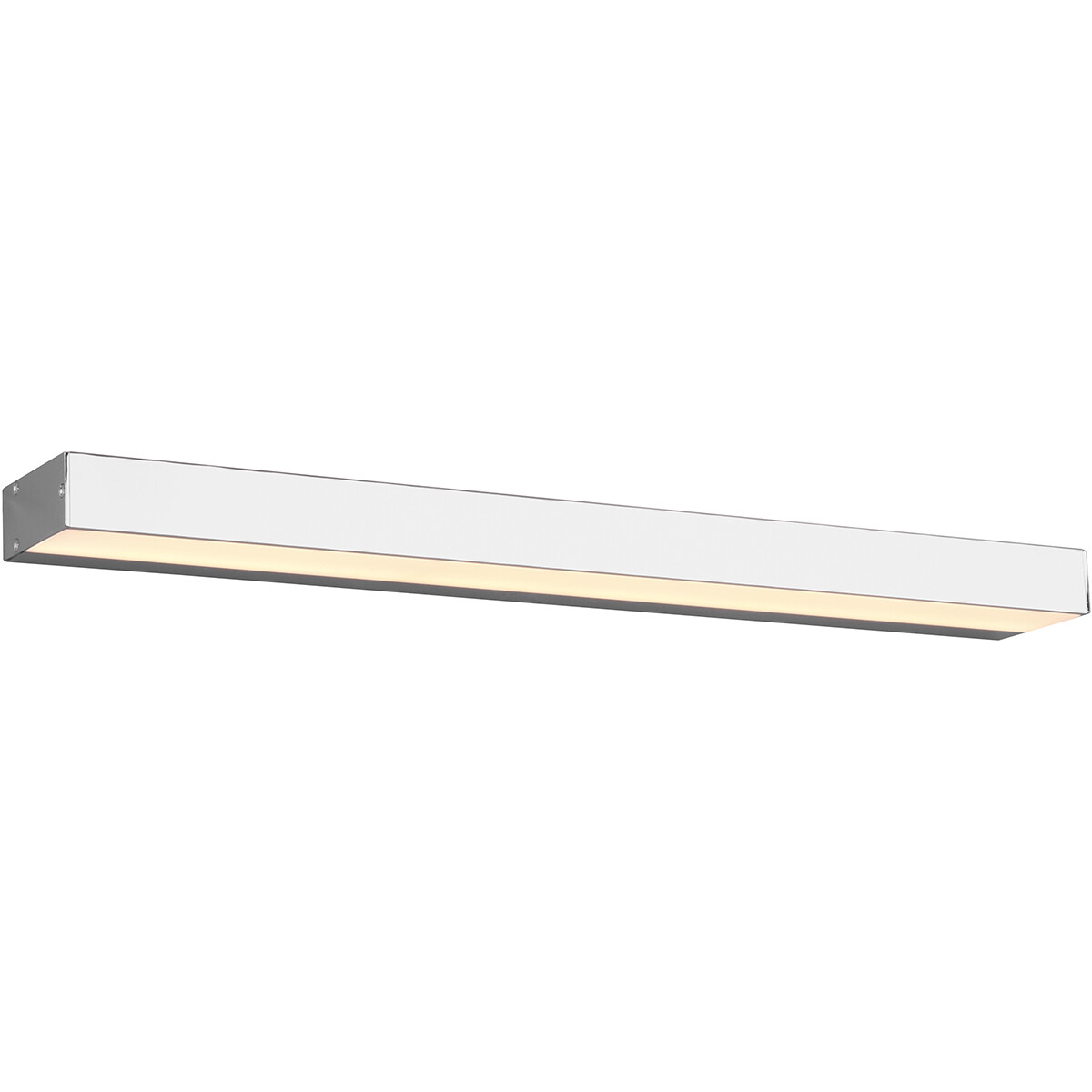 Applique Murale LED - Trion Rolan - Haut et Bas - 8W - Blanc Chaud 3000K - Rectangle - Mat Chrome - Aluminium