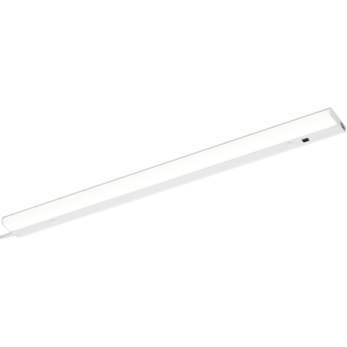 Éclairage sous placard de cuisine LED avec détecteur de mouvement - Trion Simi - 15.5W - Blanc Chaud 3000K - Rectangle - Mat Blanc - Aluminium