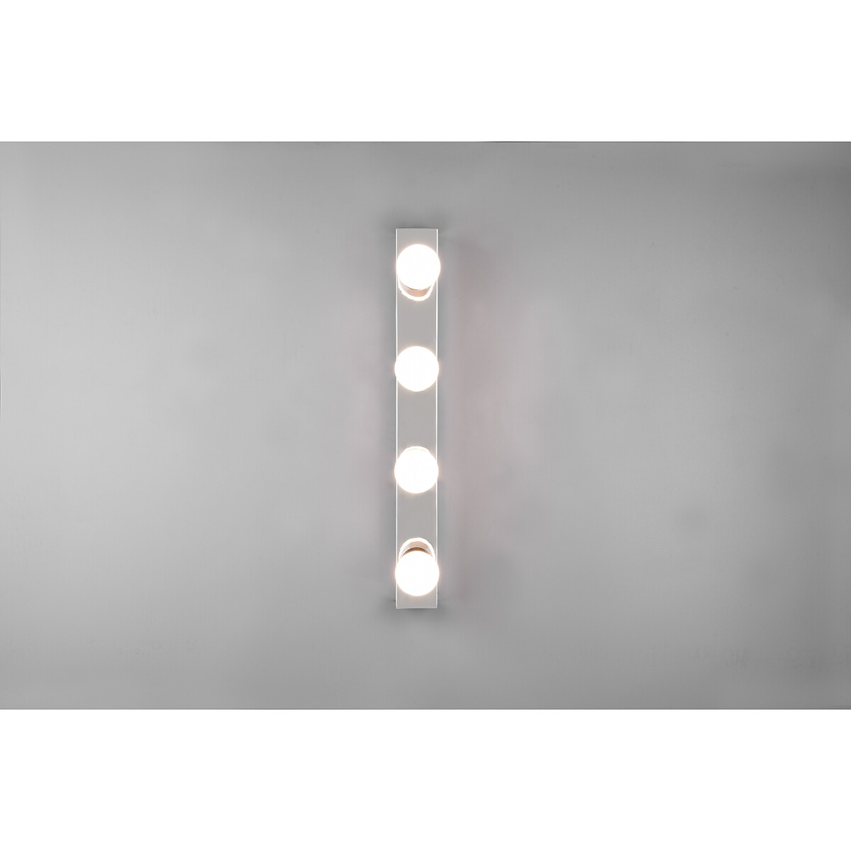 Applique Murale LED - Trion Teatri - Douille E27 - Étanche aux Éclaboussures IP44 - Rectangle - Mat Chrome - Aluminium