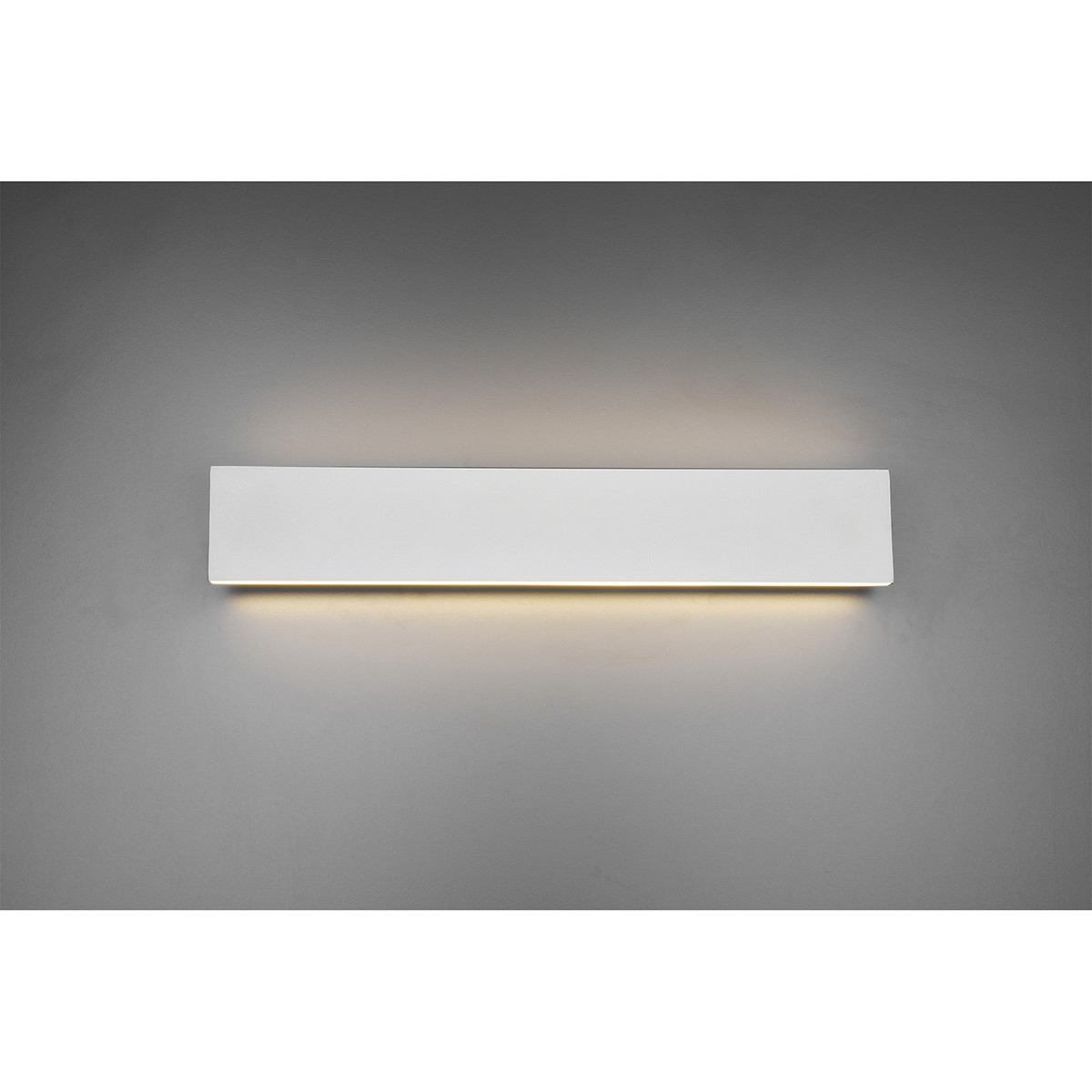 Applique Murale LED - Éclairage mural - Trion Concy - 18W - Blanc Chaud 3000K - Dimmable - Rectangle - Mat Blanc - Aluminium