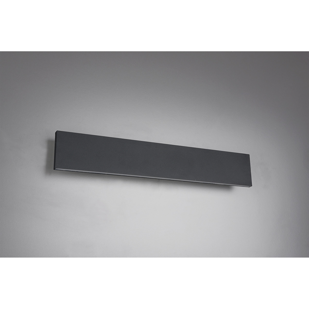 Applique Murale LED - Éclairage mural - Trion Concy - 18W - Blanc Chaud 3000K - Dimmable - Rectangle - Mat Anthracite - Aluminium