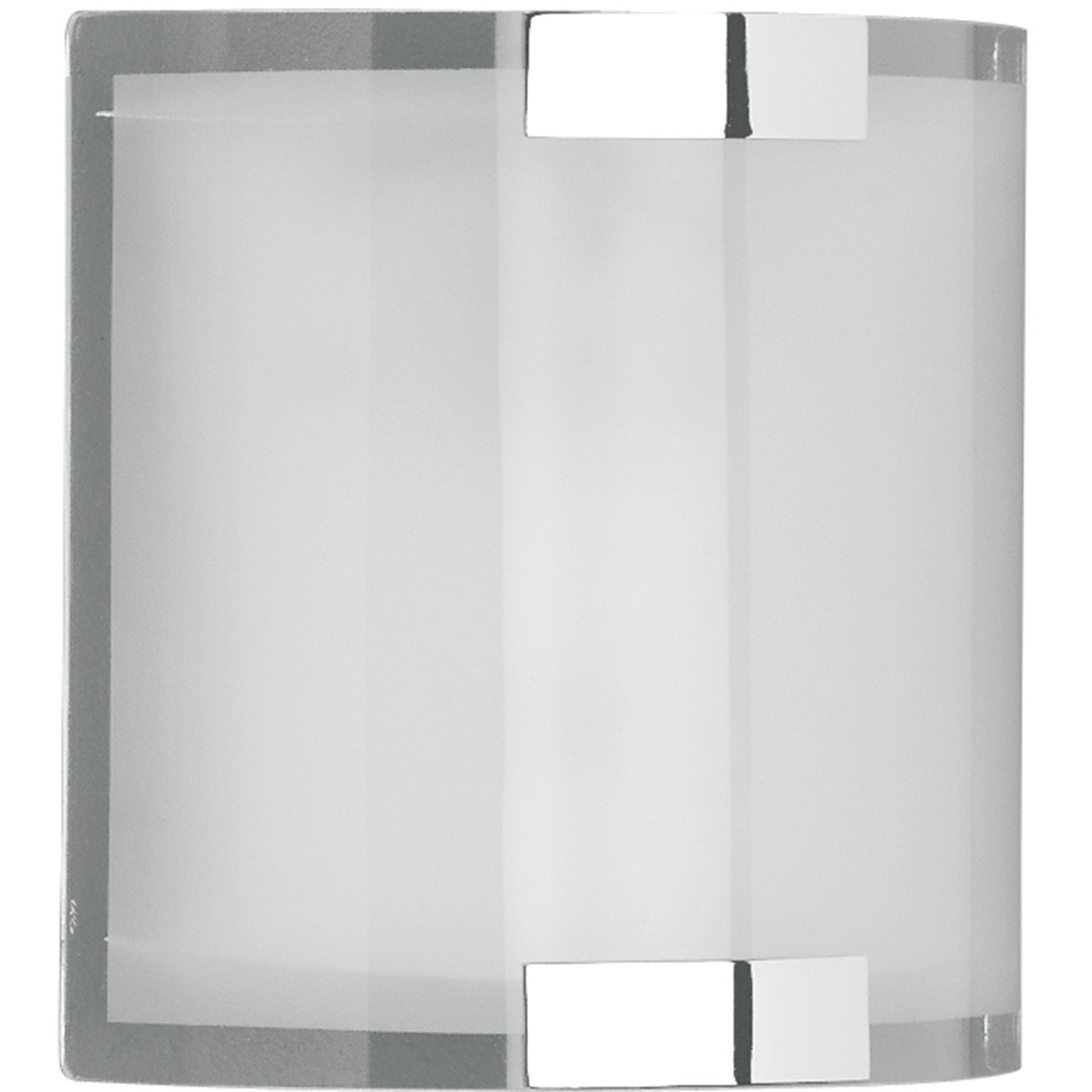 Applique Murale LED - Éclairage mural - Trion Derbio - Douille E14 - Rectangle - Mat Chrome - Aluminium