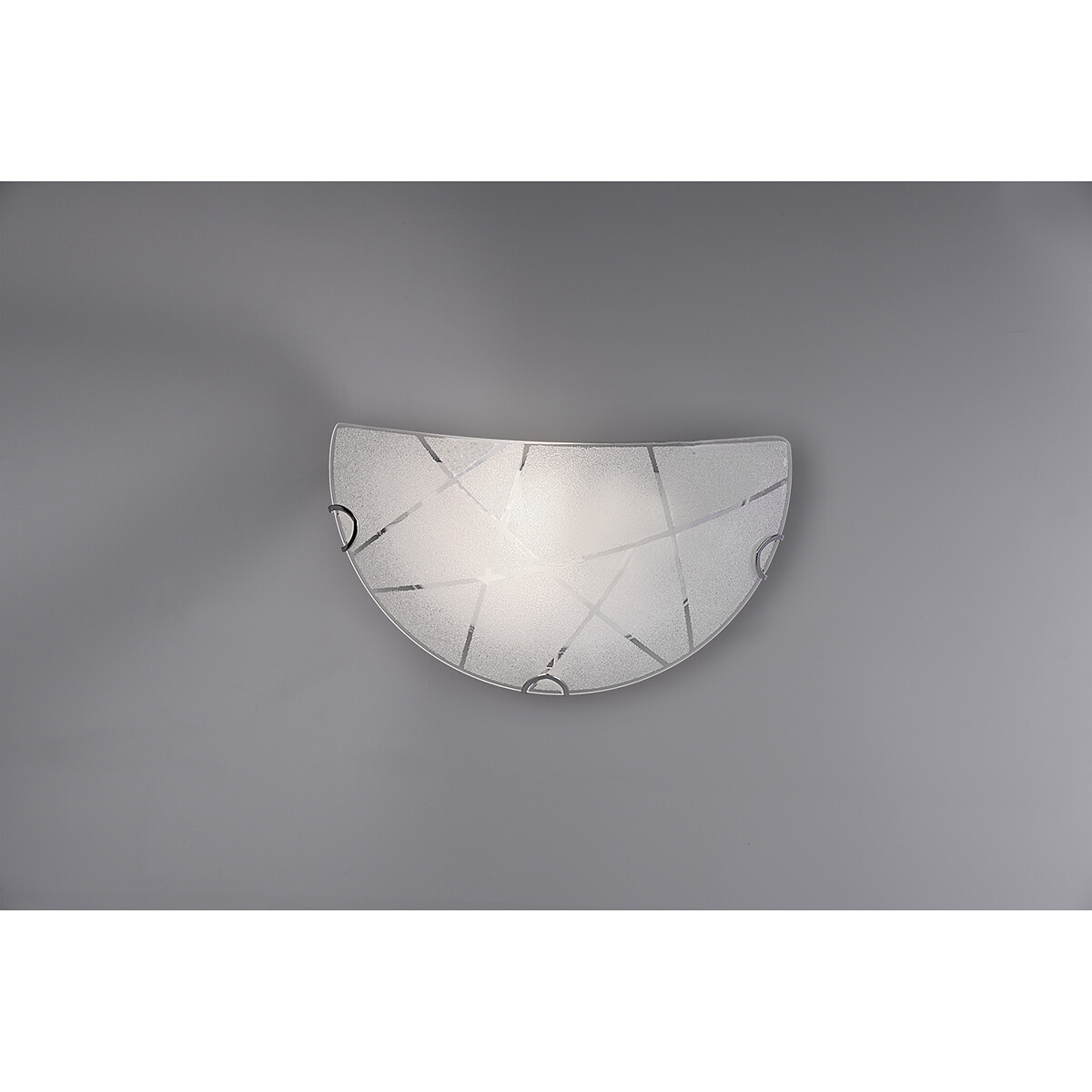 Applique Murale LED - Éclairage mural - Trion Sandra - Douille E27 - 1-lumière - Rond - Mat Blanc - Verre