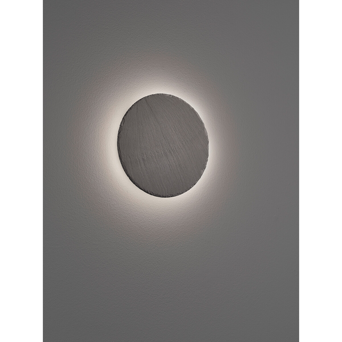 Applique Murale LED - Éclairage mural - Trion Varen - 9W - Blanc Chaud 3000K - Dimmable - Rond - Mat Noir - Béton