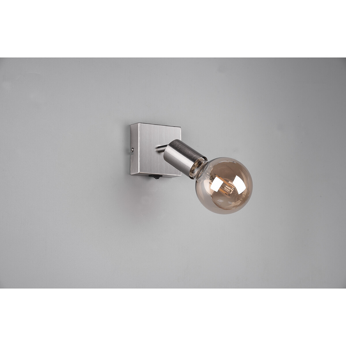 Spot Applique LED - Trion Zuncka - Douille E27 - Carré - Mat Nickel - Aluminium