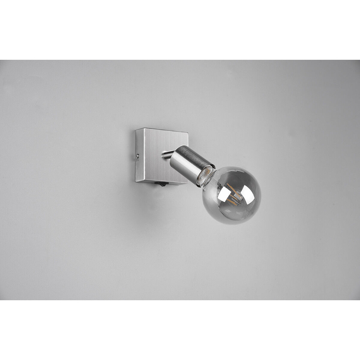 Spot Applique LED - Trion Zuncka - Douille E27 - Carré - Mat Nickel - Aluminium