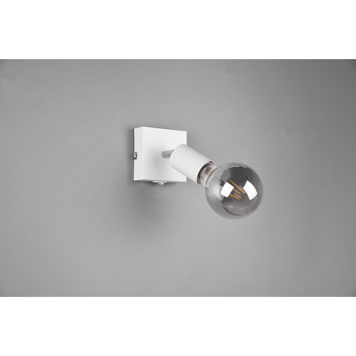 Spot Applique LED - Trion Zuncka - Douille E27 - Carré - Mat Blanc - Aluminium