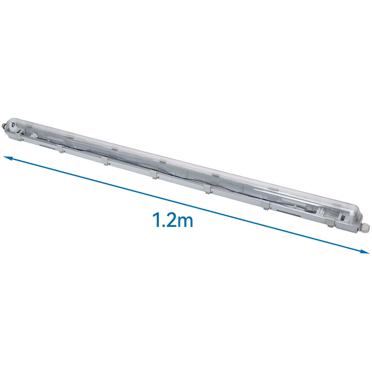 Réglette étanche LED avec tube T8 - Velvalux Strela - 120cm - Simple - Connectable - Étanche IP65 - 16W - Blanc Naturel 4200K