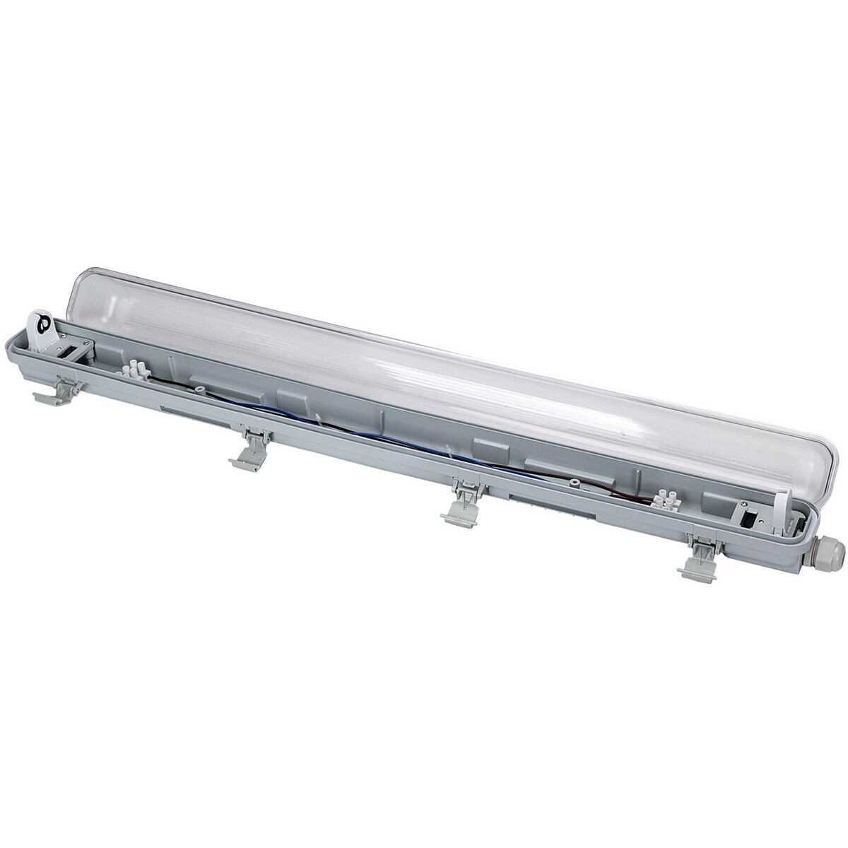 Réglette étanche LED avec tube T8 - Velvalux Strela - 60cm - Simple - Connectable - Étanche IP65 - 8W - Blanc Naturel 4200K