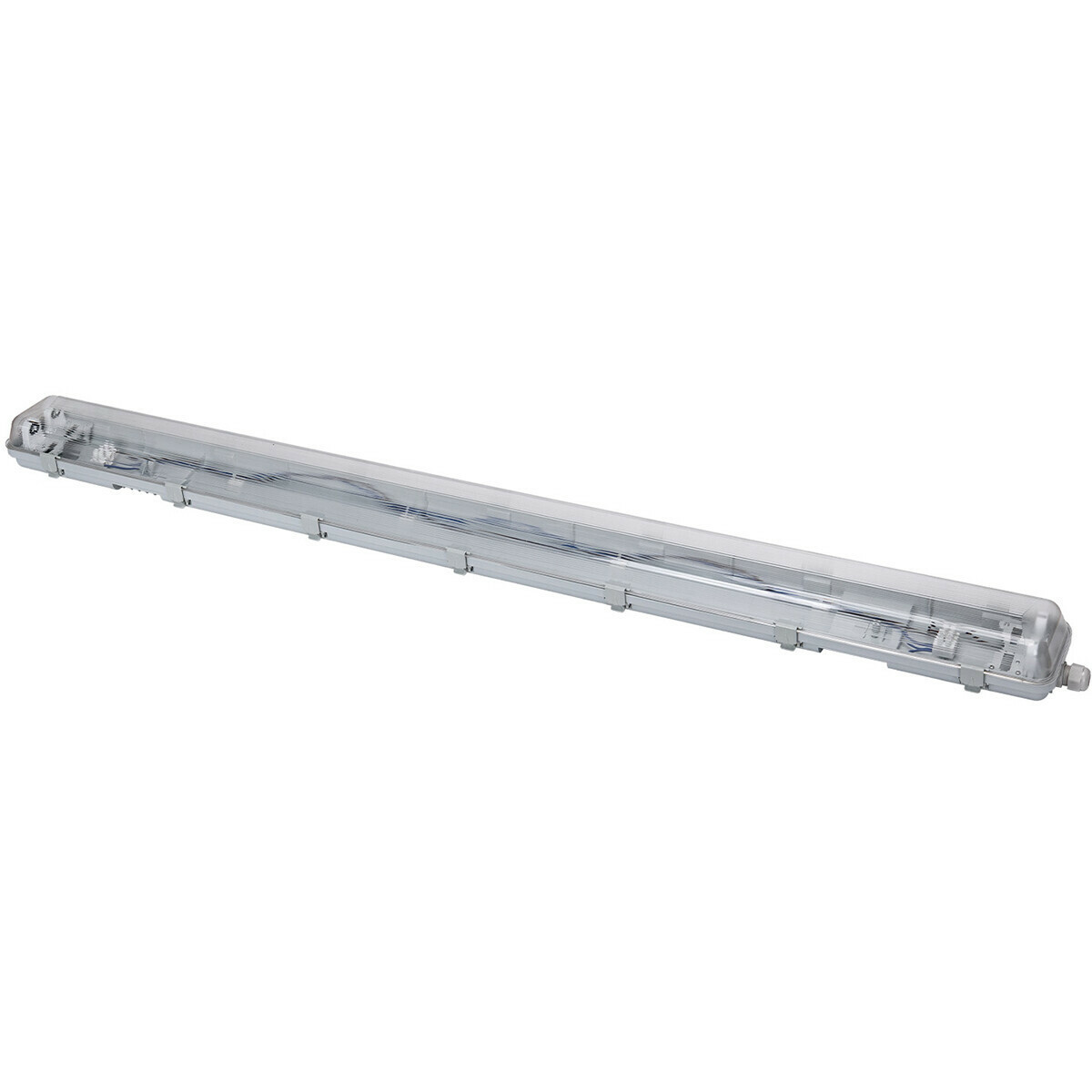 Réglette étanche LED avec tubes T8 - Velvalux Strela - 120cm - Double - Connectable - Étanche IP65 - 32W - Blanc Froid/Clair 6400K