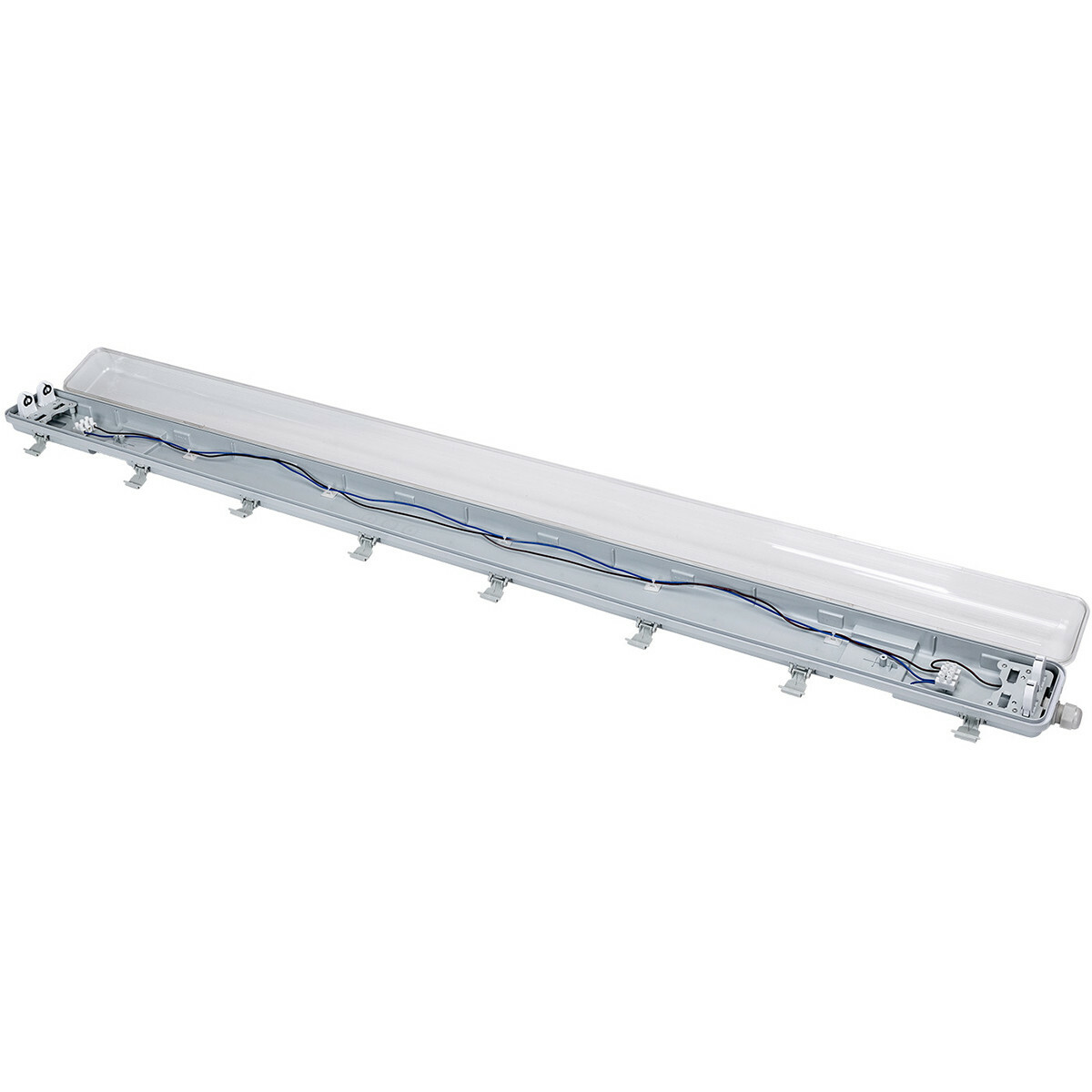 Réglette étanche LED avec tubes T8 - Velvalux Strela - 150cm - Double - Connectable - Étanche IP65 - 44W - Blanc Froid/Clair 6400K