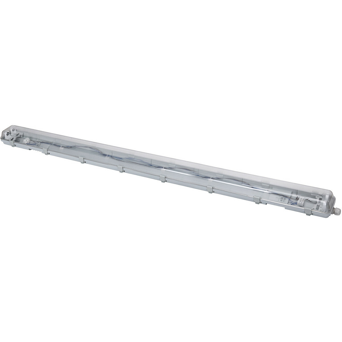 Réglette étanche LED avec tubes T8 - Velvalux Strela - 150cm - Double - Connectable - Étanche IP65 - OSRAM - SubstiTUBE Value EM 840 - 38.2W - Blanc Naturel 4000K | Remplace 116W