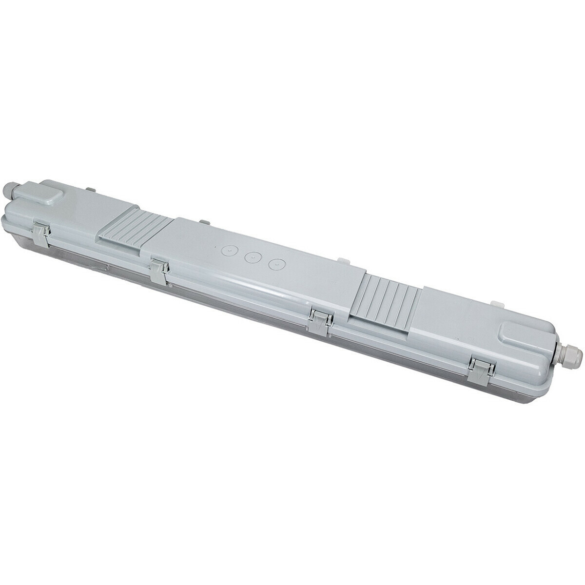 Réglette étanche LED avec tubes T8 - Velvalux Strela - 60cm - Double - Connectable - Étanche IP65 - OSRAM - SubstiTUBE Value EM 830 - 15.2W - Blanc Chaud 3000K | Remplace 36W