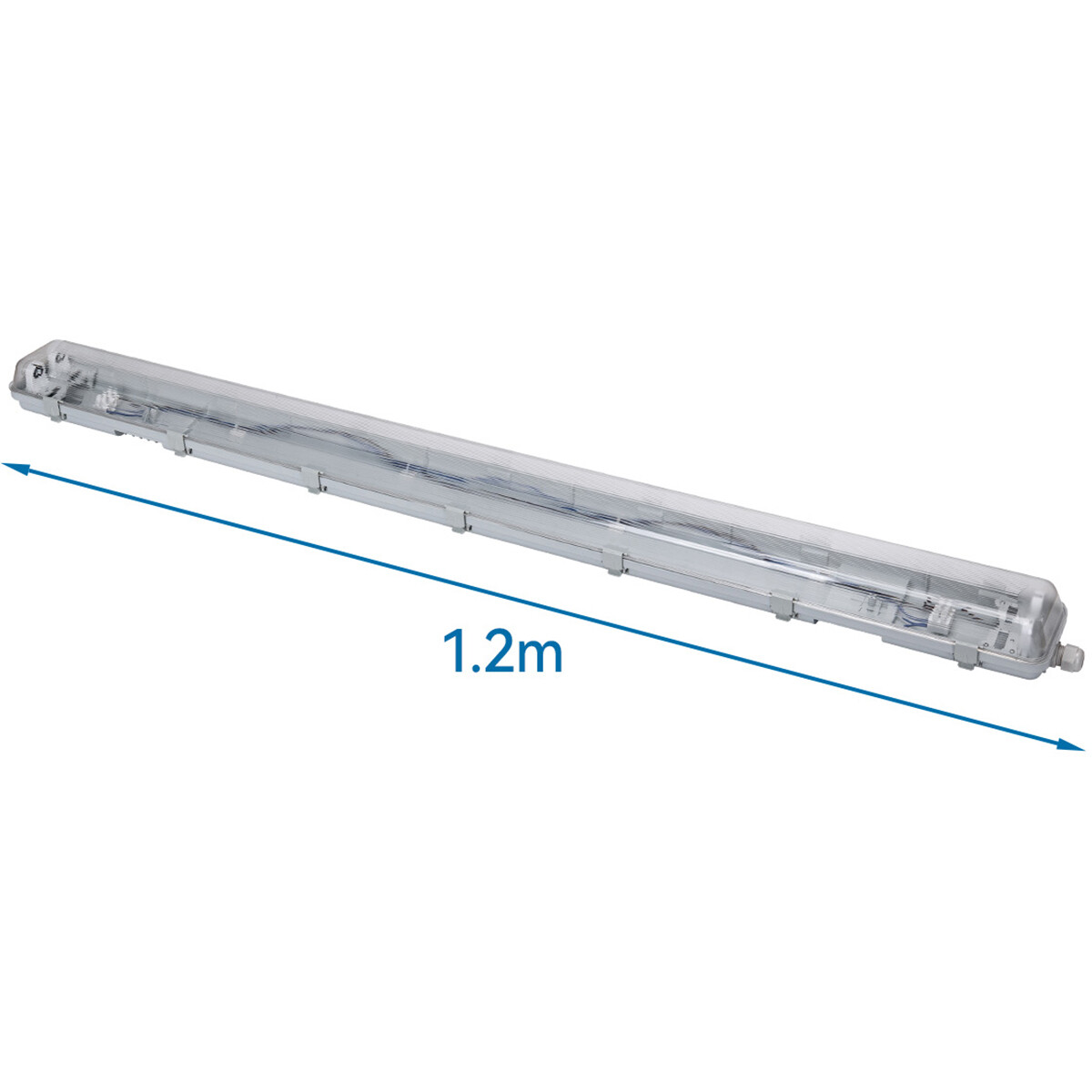 Réglette étanche LED - Velvalux Strela - 120cm - Double - Connectable - Étanche IP65