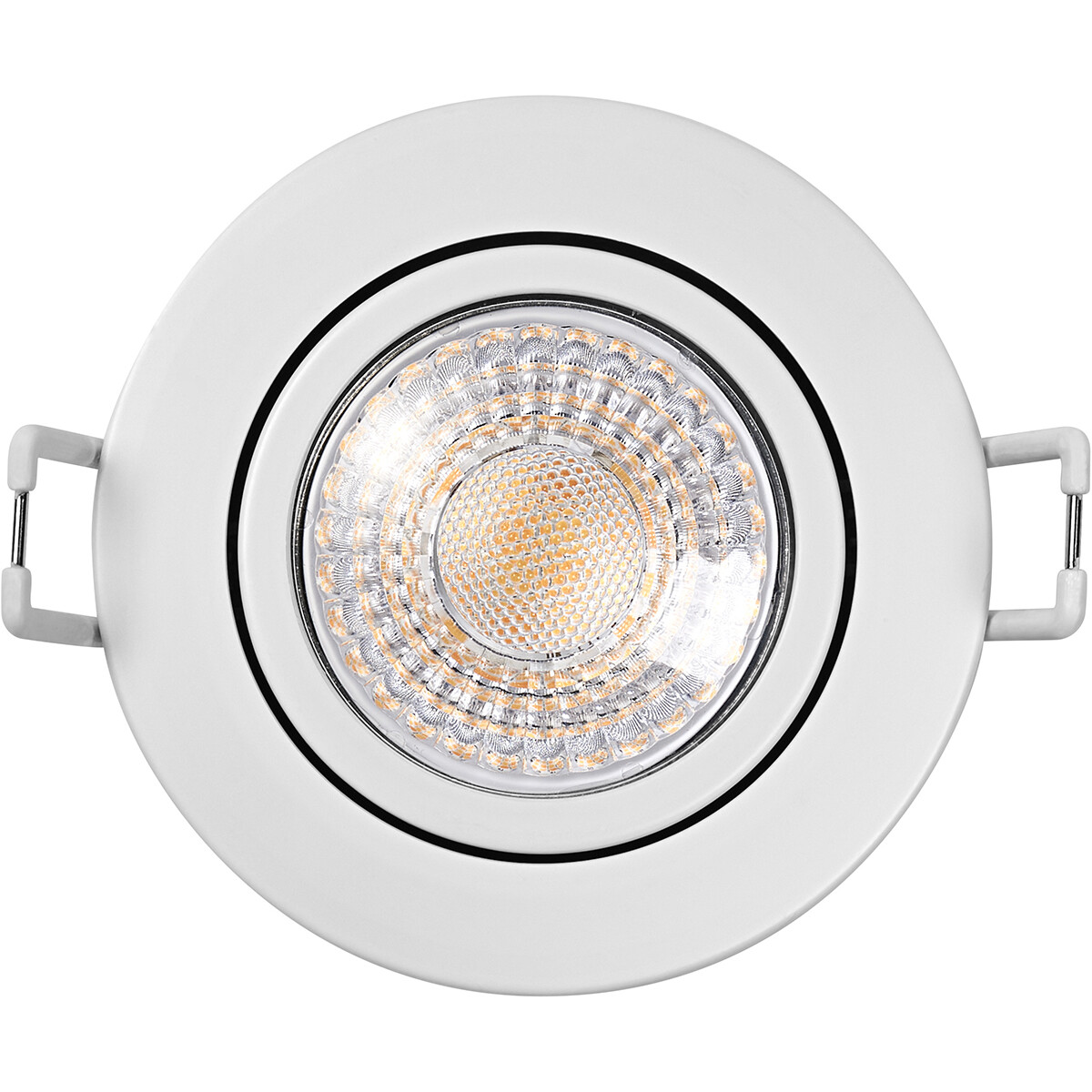 LEDVANCE - Spot LED - Spot Encastrable - Combo Adjust - Puissance Ajustable - Couleur de Lumière Ajustable - Étanche IP65 - Inclinable - Blanc - Aluminium - Rond