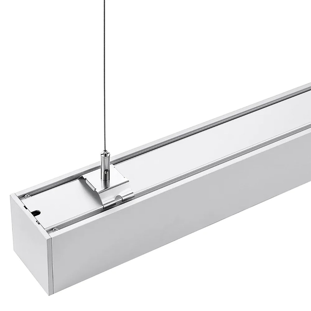 Suspension LED Linéaire - Éclairage en Ligne - Kozolux Tina - 40W 4600lm - Blanc Neutre 4000K - 120cm - Blanc