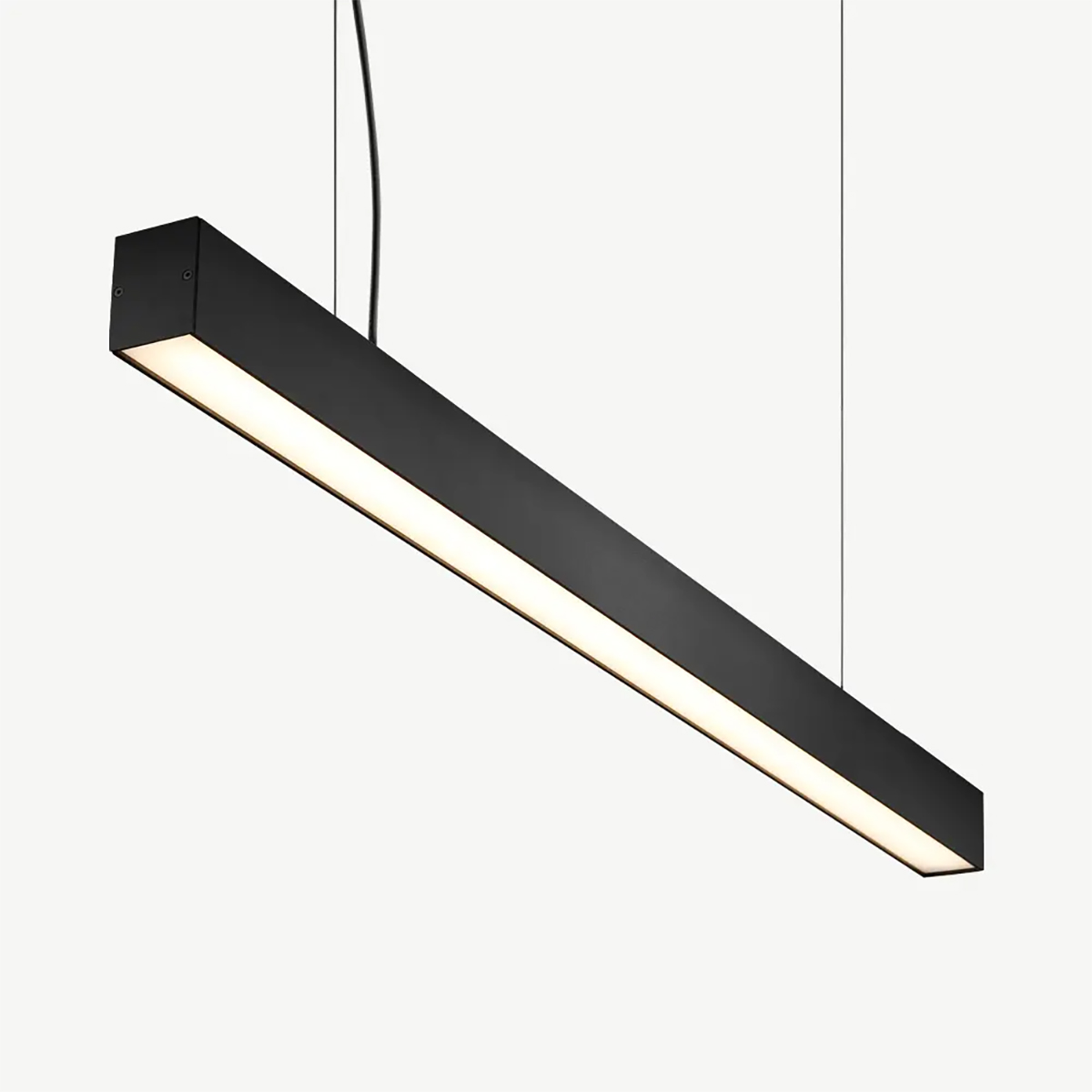 Suspension LED Linéaire - Éclairage en Ligne - Kozolux Tina - 40W 4600lm - Blanc Neutre 4000K - 120cm - Noir