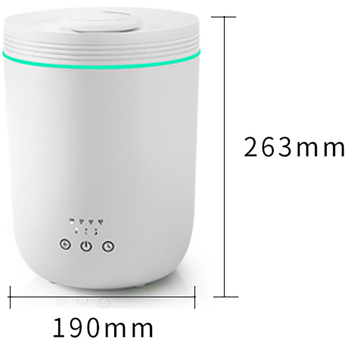 Humidificateur - Aigi Humy - Minuteur - Touch - 2.2 Litres - Blanc