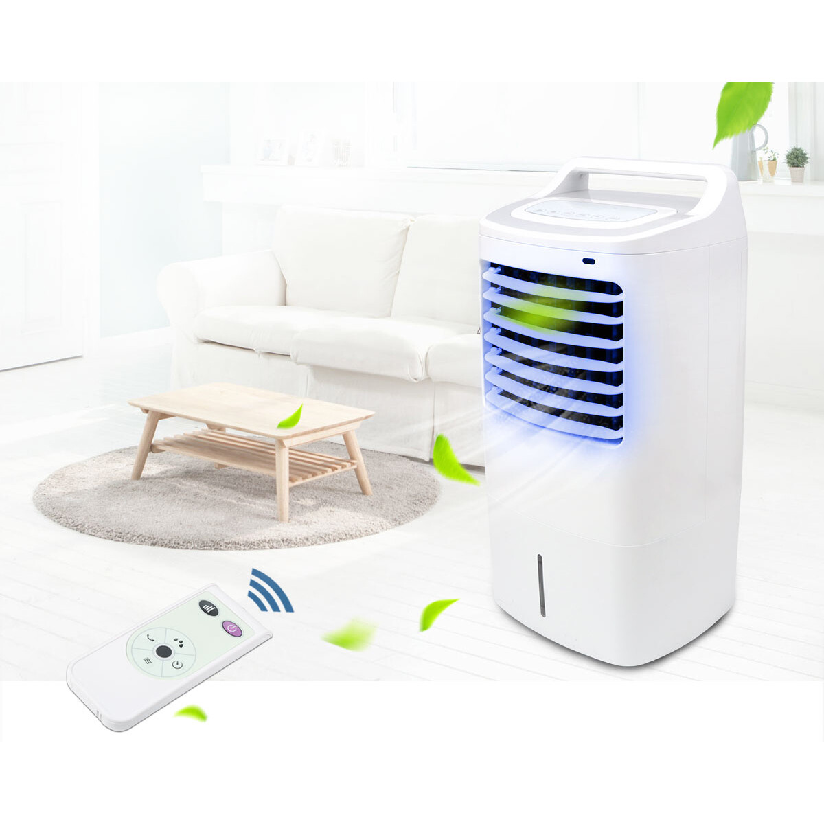 Rafraîchisseur d'Air - Humidificateur - Aigi Kohy - Télécommande - Minuteur - 15 Litres - Blanc