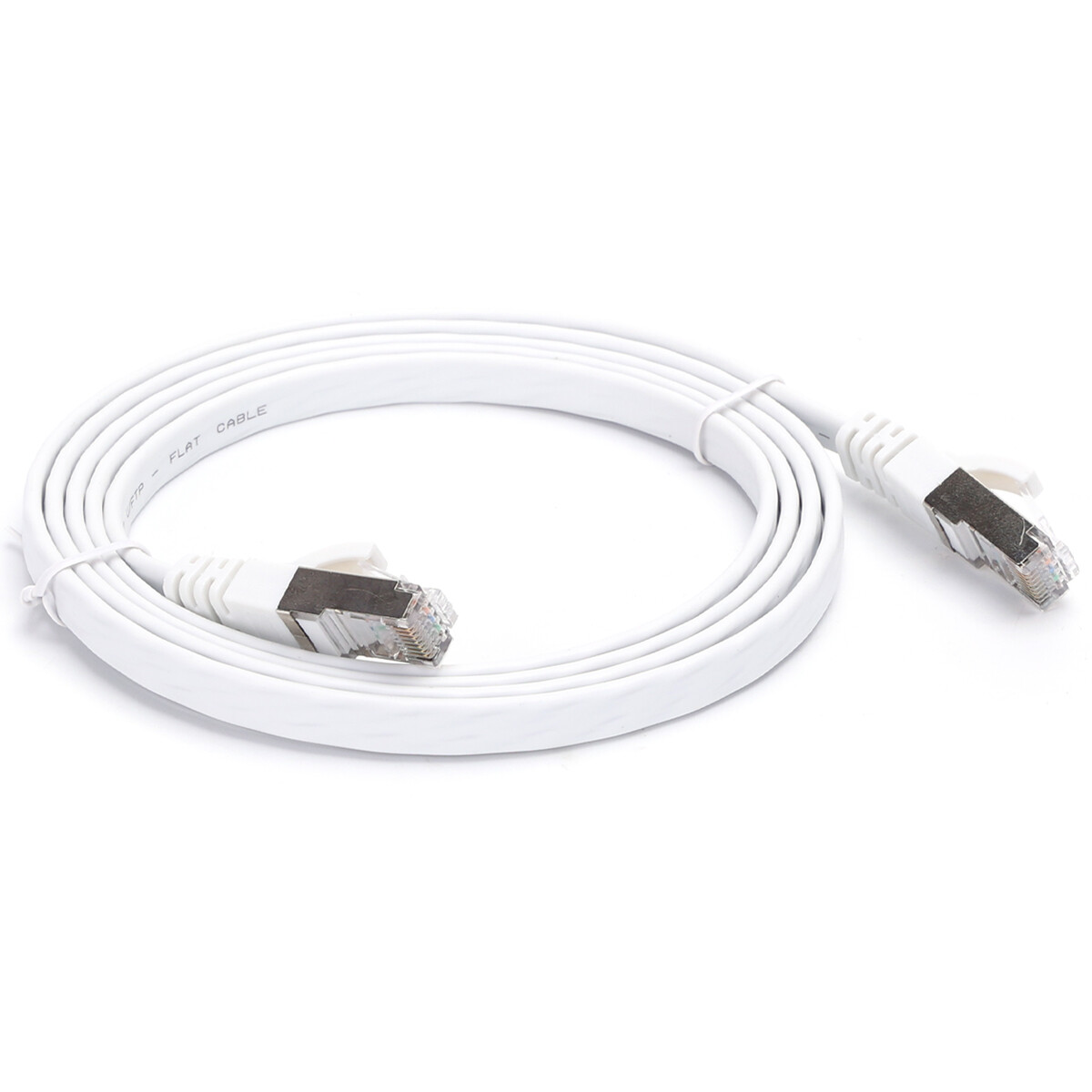 Câble Ethernet - Câble Internet - Câble de Raccordement - Aigi Hatro - Câble UTP Cat7 RJ45 - 1.5 Mètre - Cuivre - Blanc