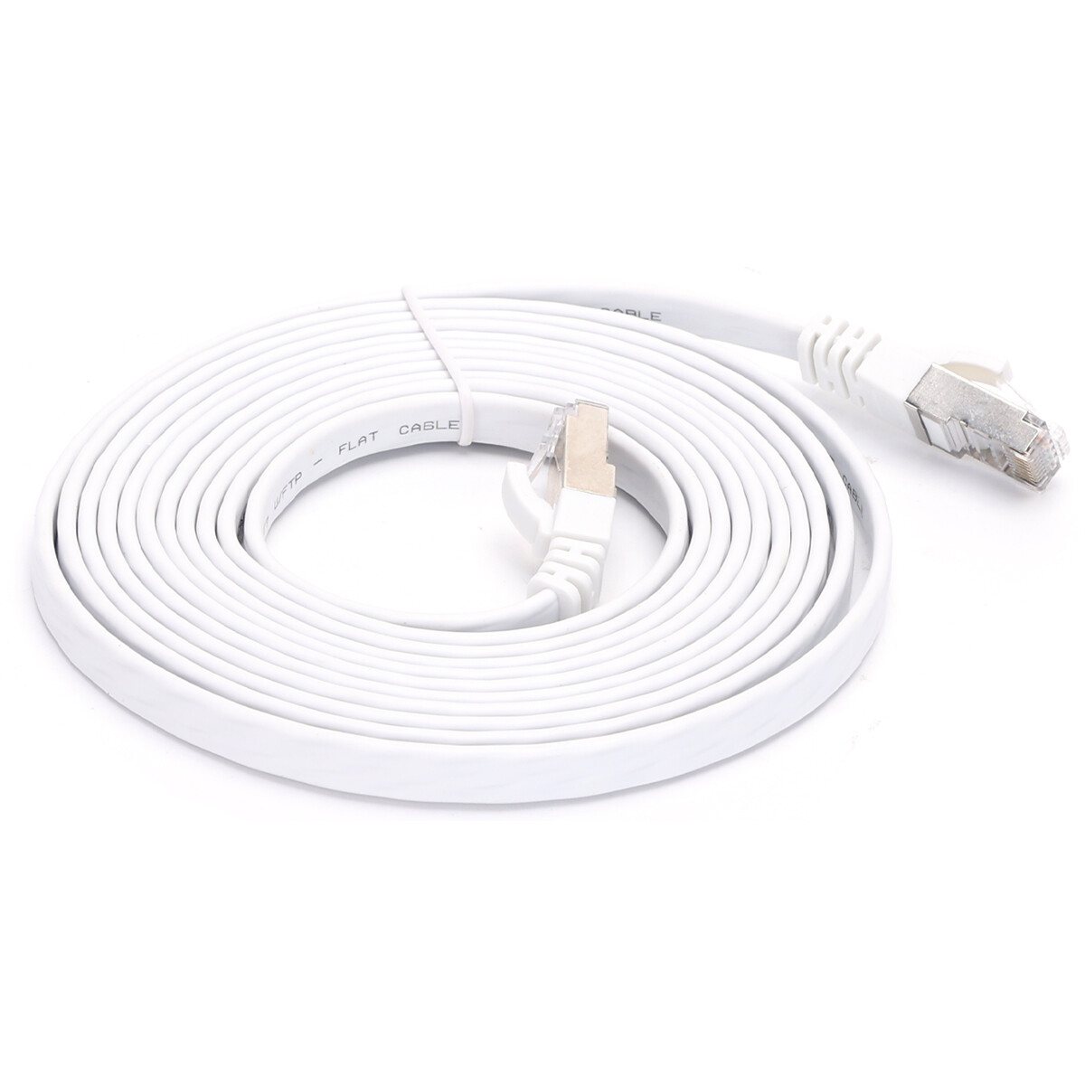 Câble Ethernet - Câble Internet - Câble de Raccordement - Aigi Hatro - Câble UTP Cat7 RJ45 - 3 Mètres - Cuivre - Blanc