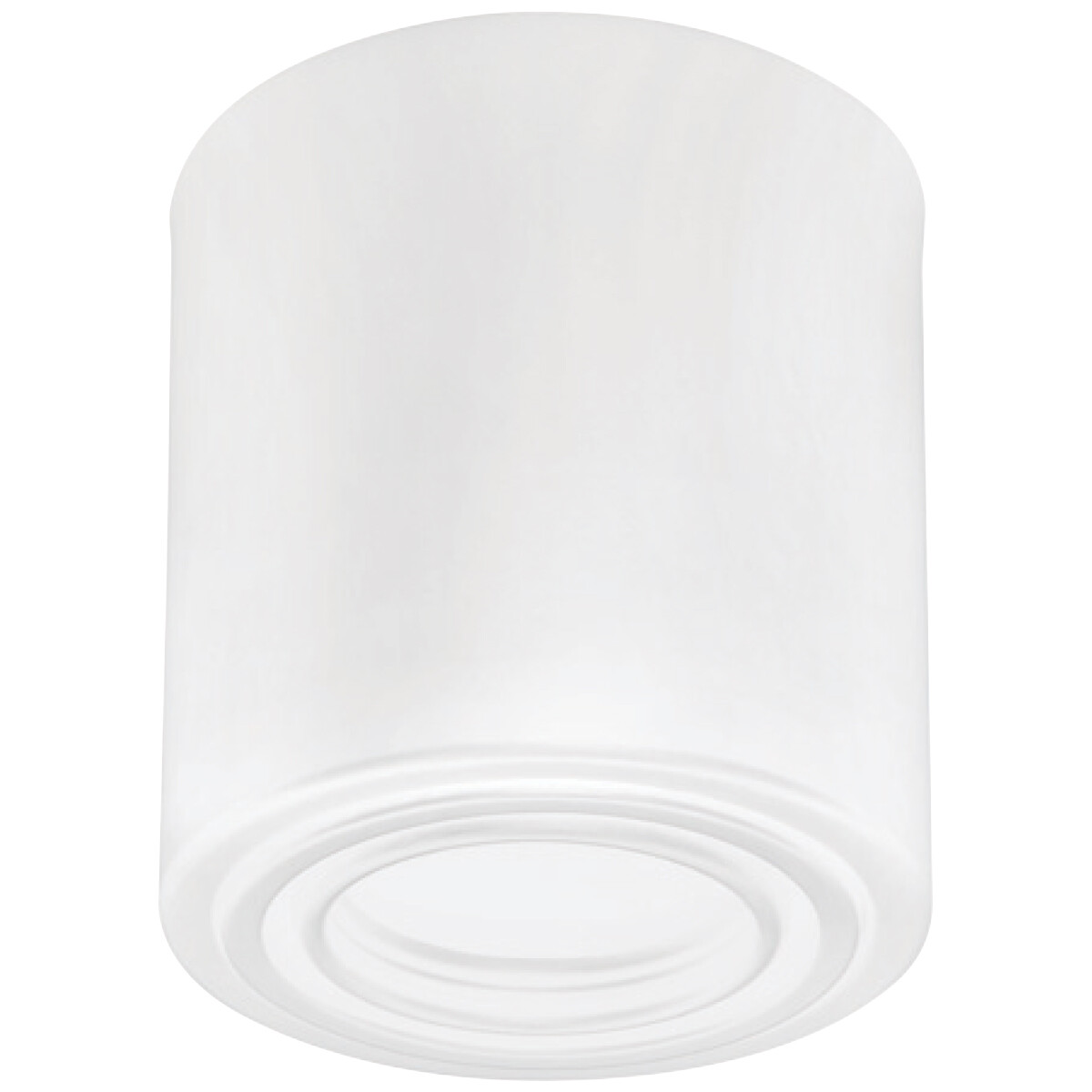 Spot de Plafond GU10 - Frino - En Saillie Rond - Blanc Brillant - Aluminium - Inclinable - Ø93mm