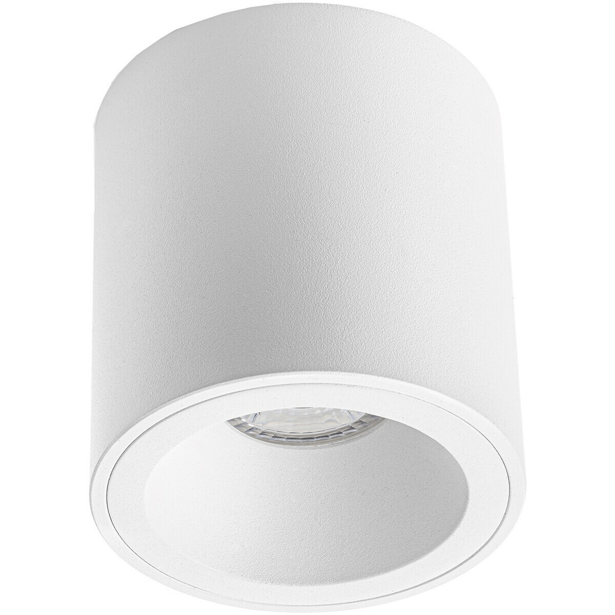 Spot de Plafond 10 Pack - Pragmi Cliron Pro - Douille GU10 - En Saillie Rond - Mat Blanc - Aluminium - Encastré - Ø90mm