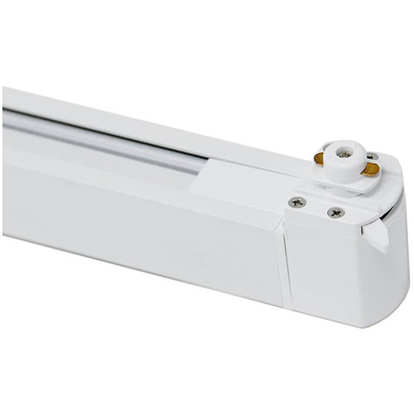 Éclairage sur rail LED - Poutre - 20W 1 Phase - Blanc Neutre 4000K - Mat Blanc Aluminium - Inclinable - 54cm - LEDs OSRAM